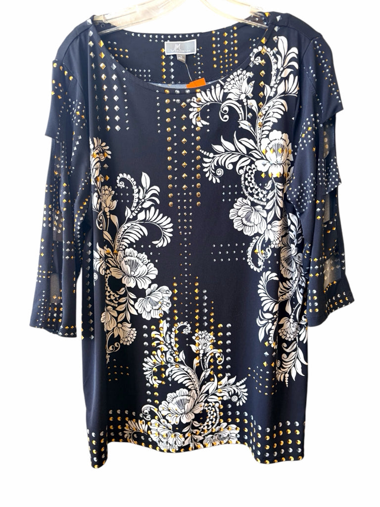 JM COLLECTION Size large TOP  W