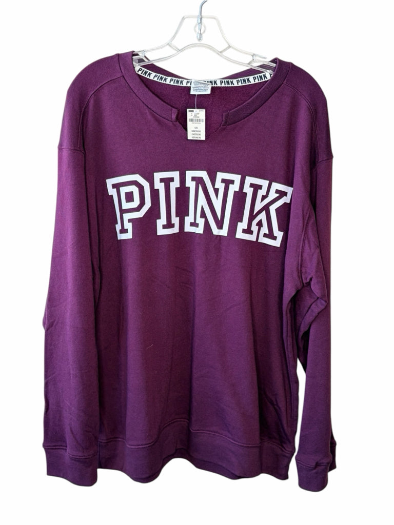 PINK-VICTORIA SECRET Size large SWEAT SHT