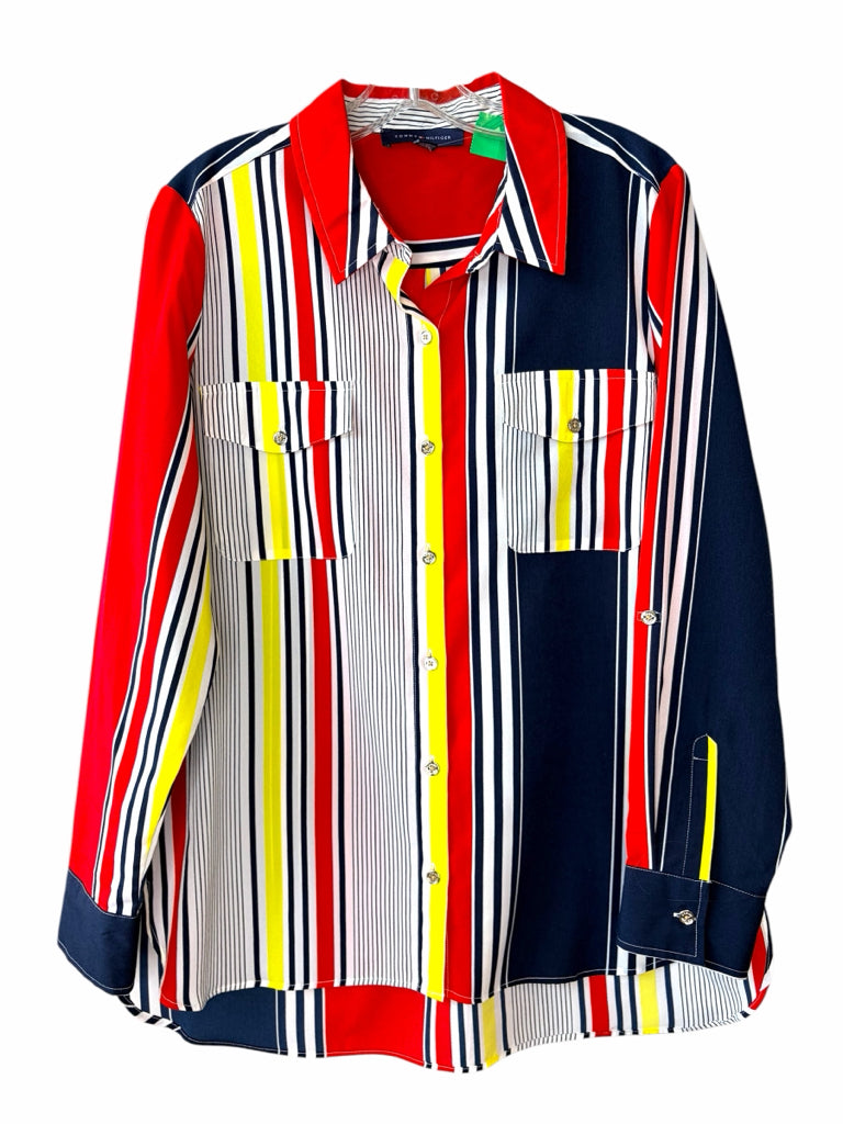 TOMMY HILFIGER Size large BLOUSE W