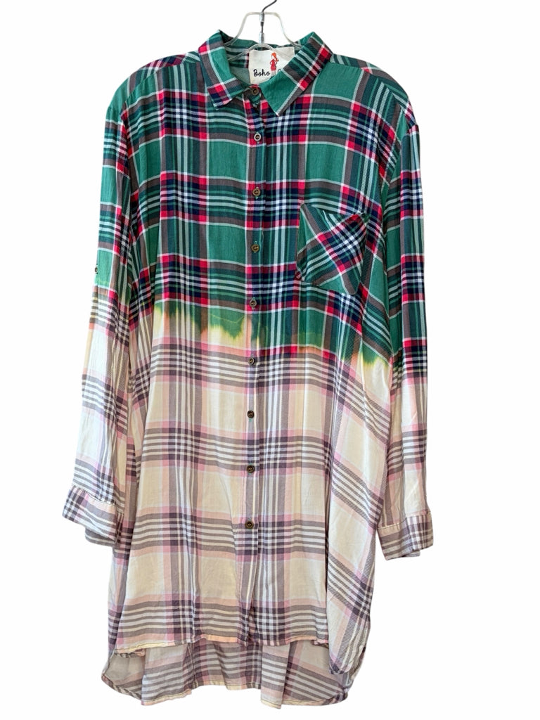 BOHO JANE Size large BLOUSE W