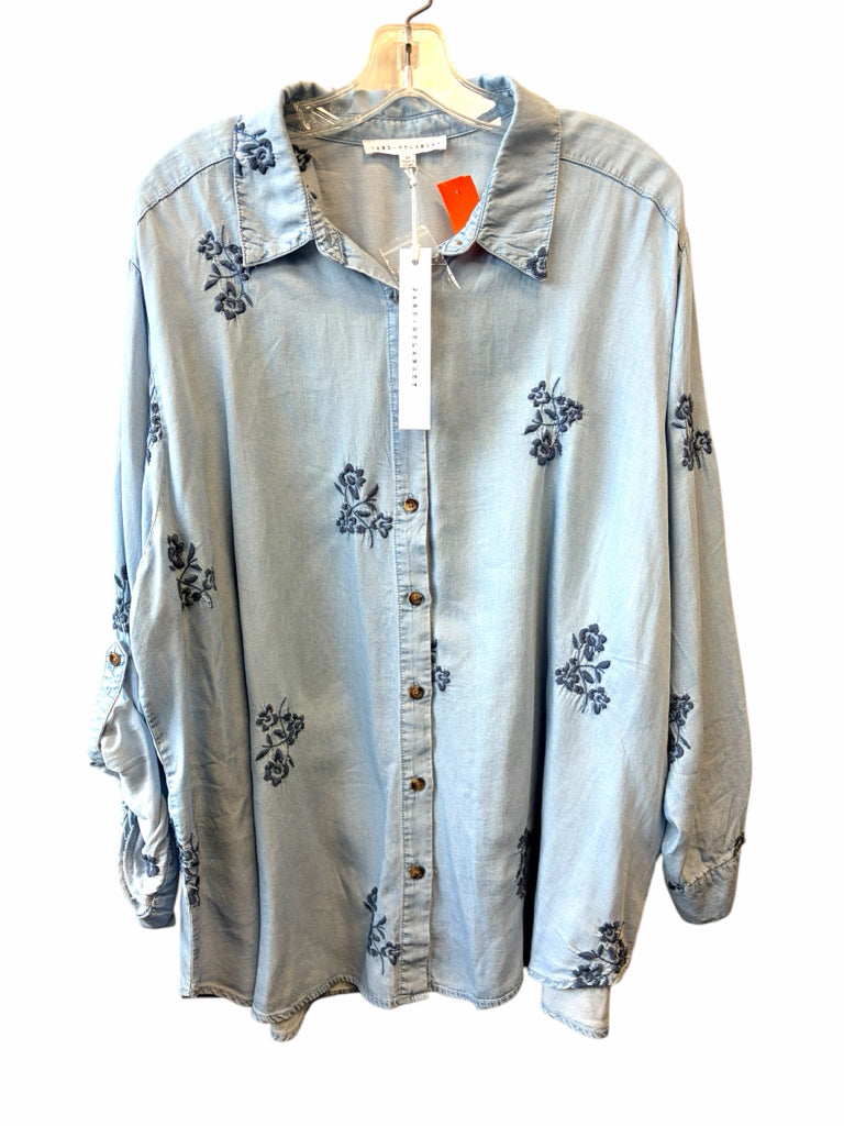 JANE & DELANCEY Size 2X BLOUSE W