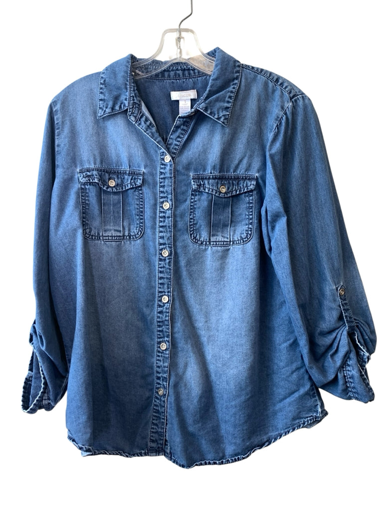 CHICO'S  medium BLOUSE W