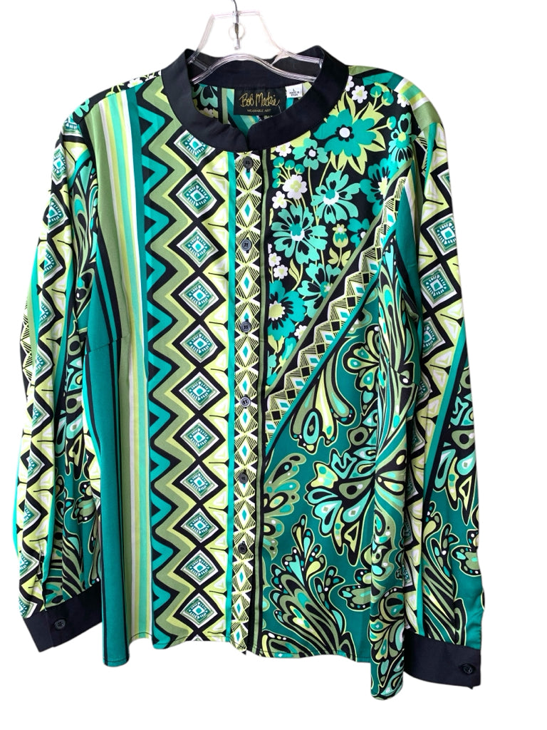 BOB MACKIE  large BLOUSE W