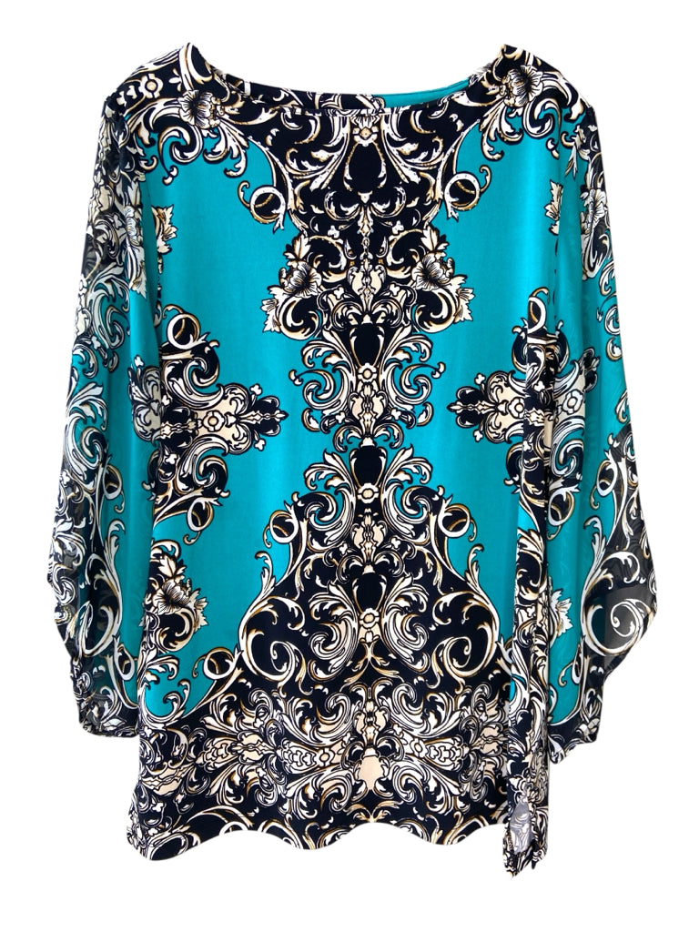 JM COLLECTION Size large TOP W