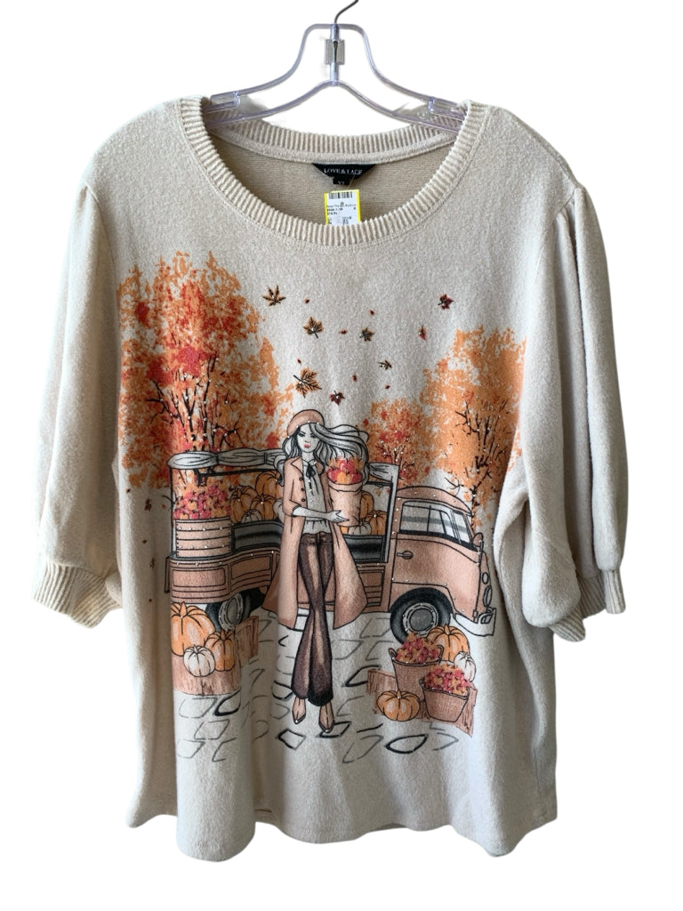 LOVE & LACE  x-lg SWEATER W