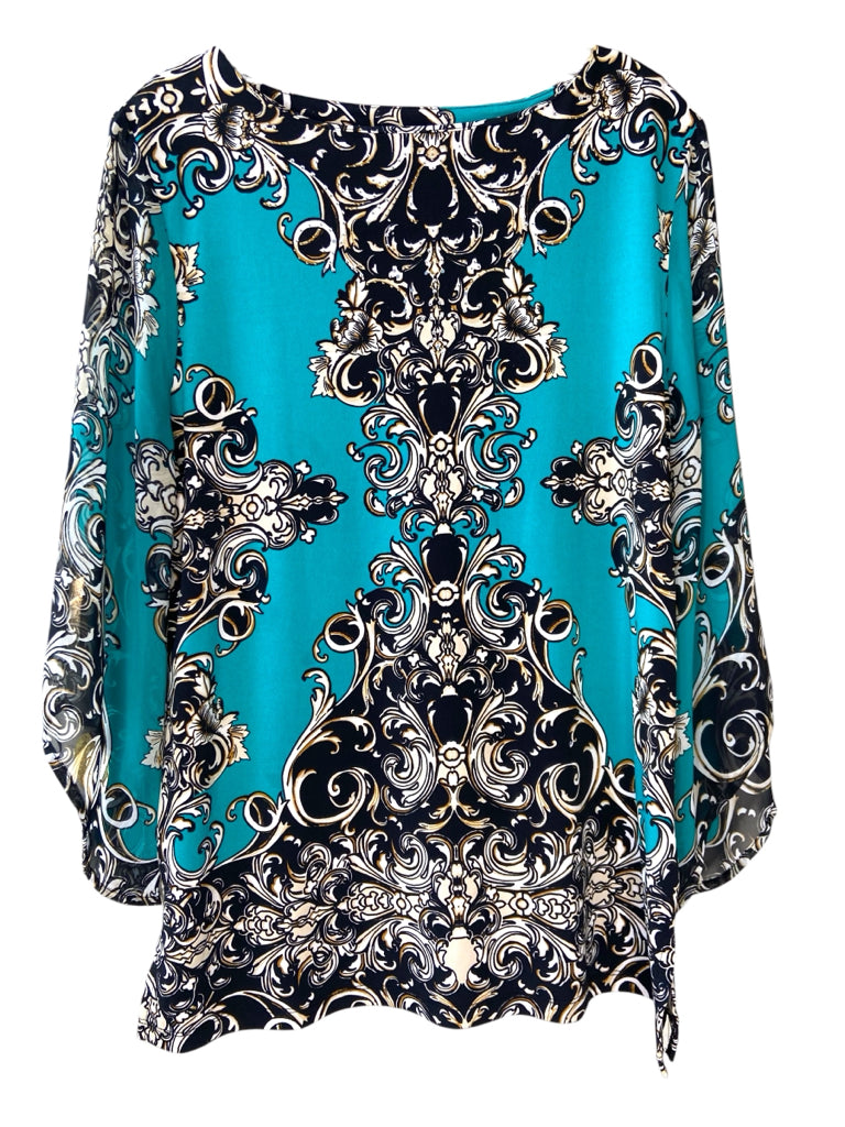JM COLLECTION Size large TOP W