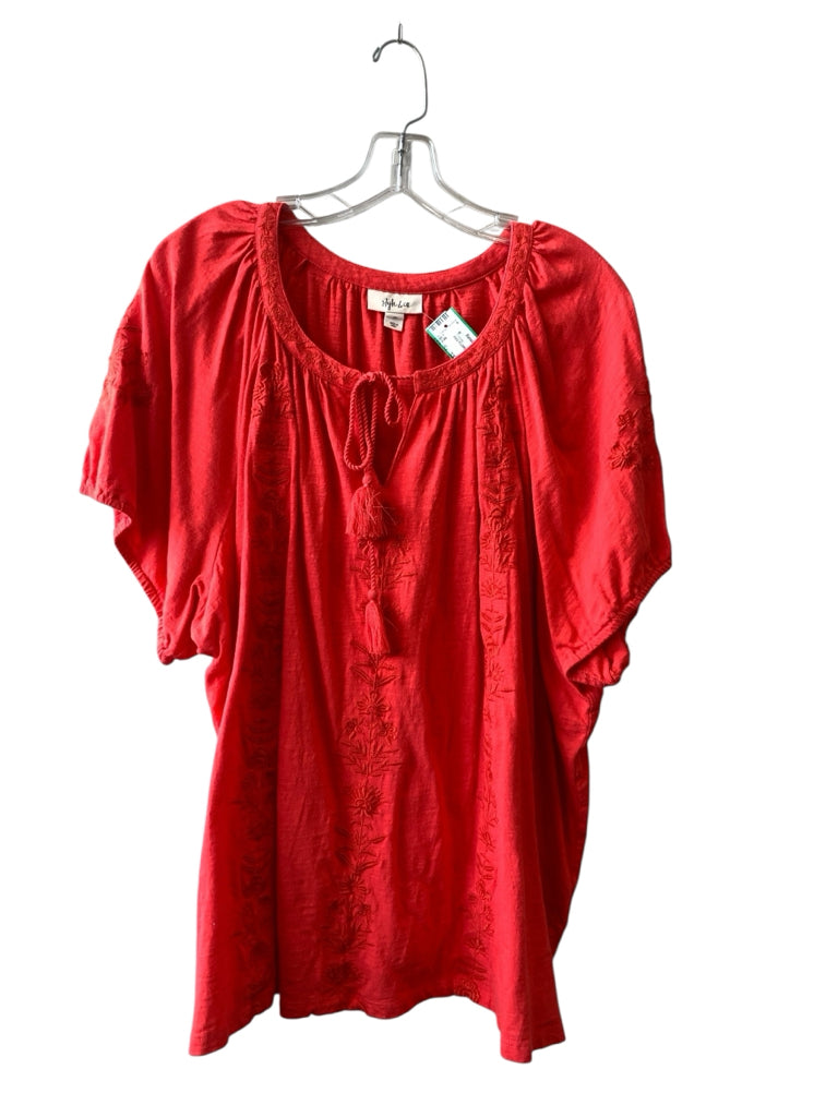 STYLE & CO  3X TOPW