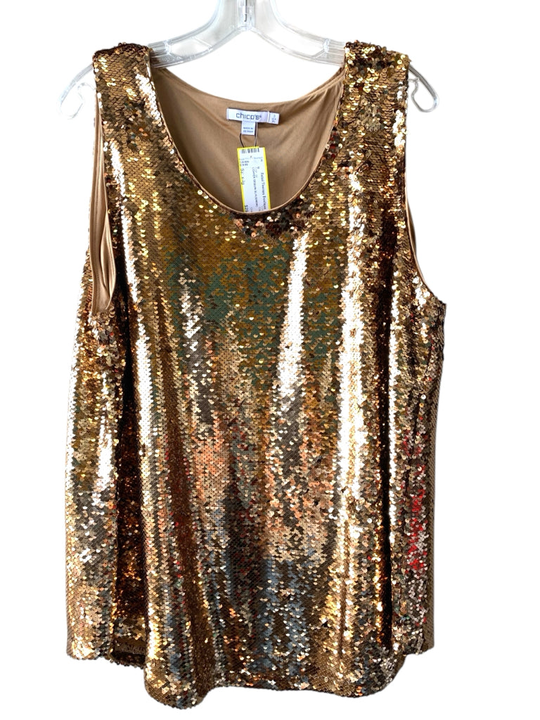 CHICO'S  x-lg TOP  W