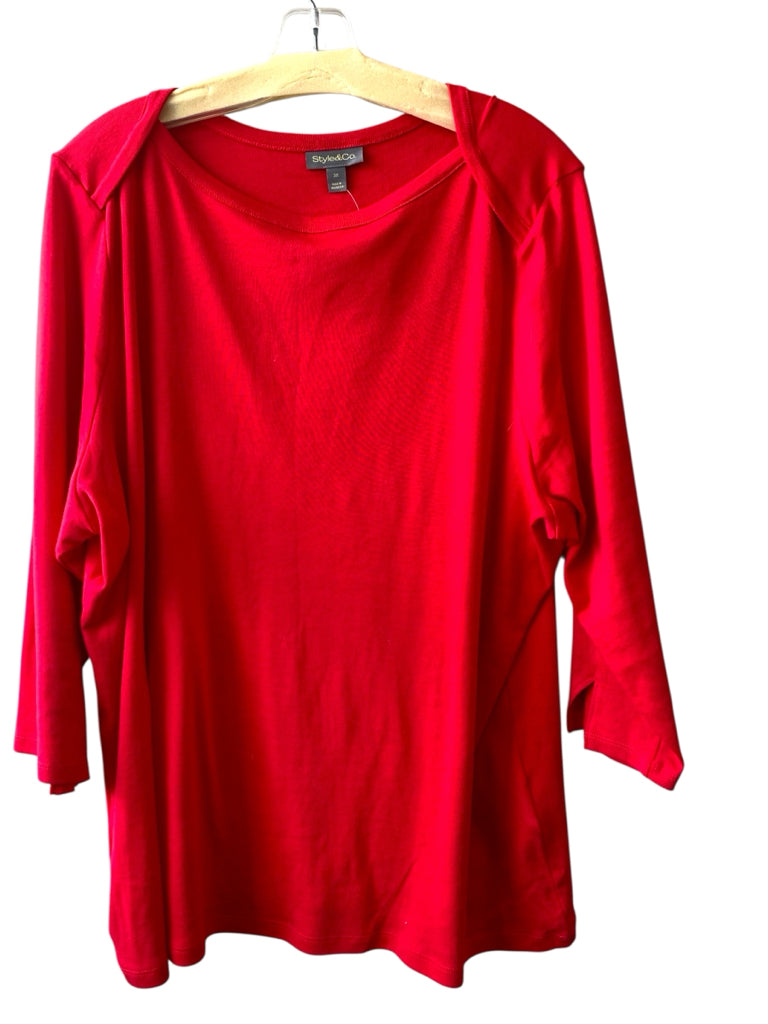 STYLE & CO  3X TOPW