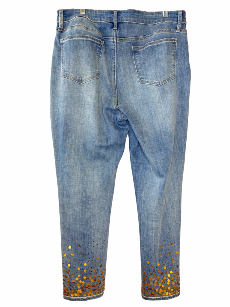 CHICO'S Size 14 JEANS W