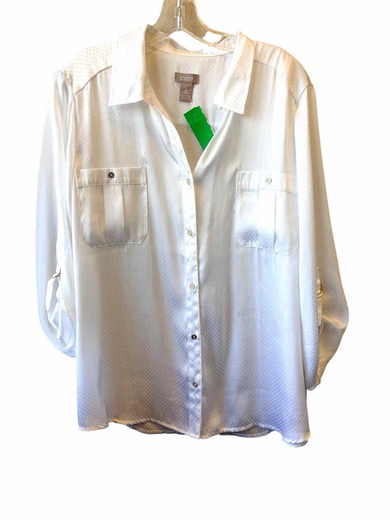CHICO'S Size x-lg BLOUSE W