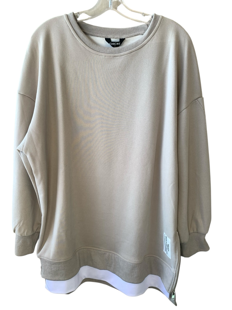 CHIC ME  large SWEATSHT W