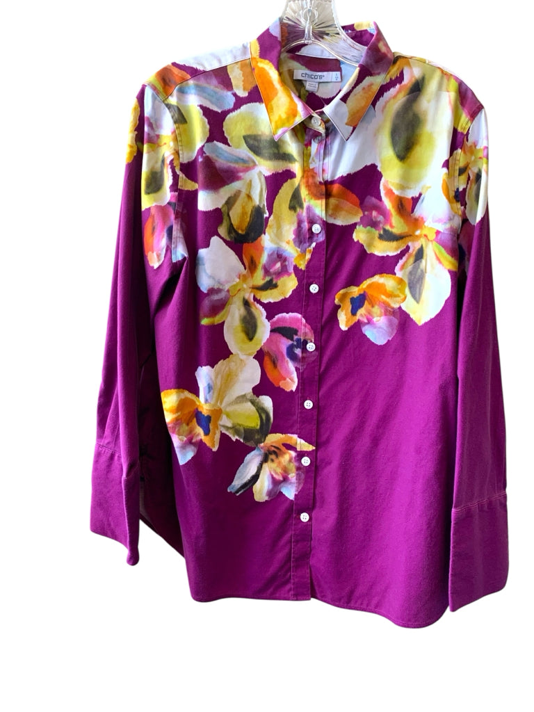 CHICO'S  large BLOUSE W