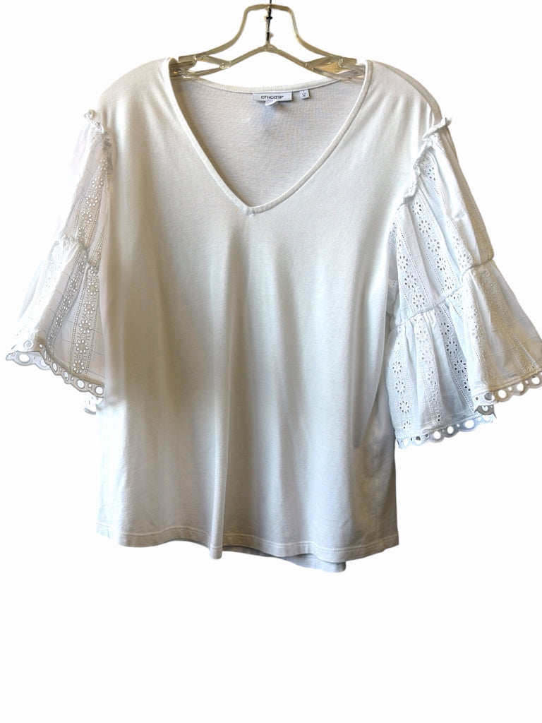 CHICO'S Size medium TOP W