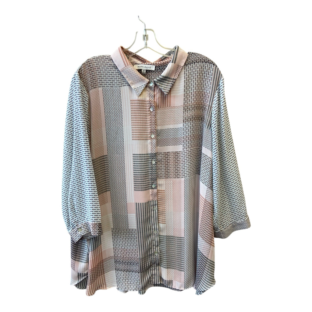 ROSE & OLIVE Size 2X BLOUSE W