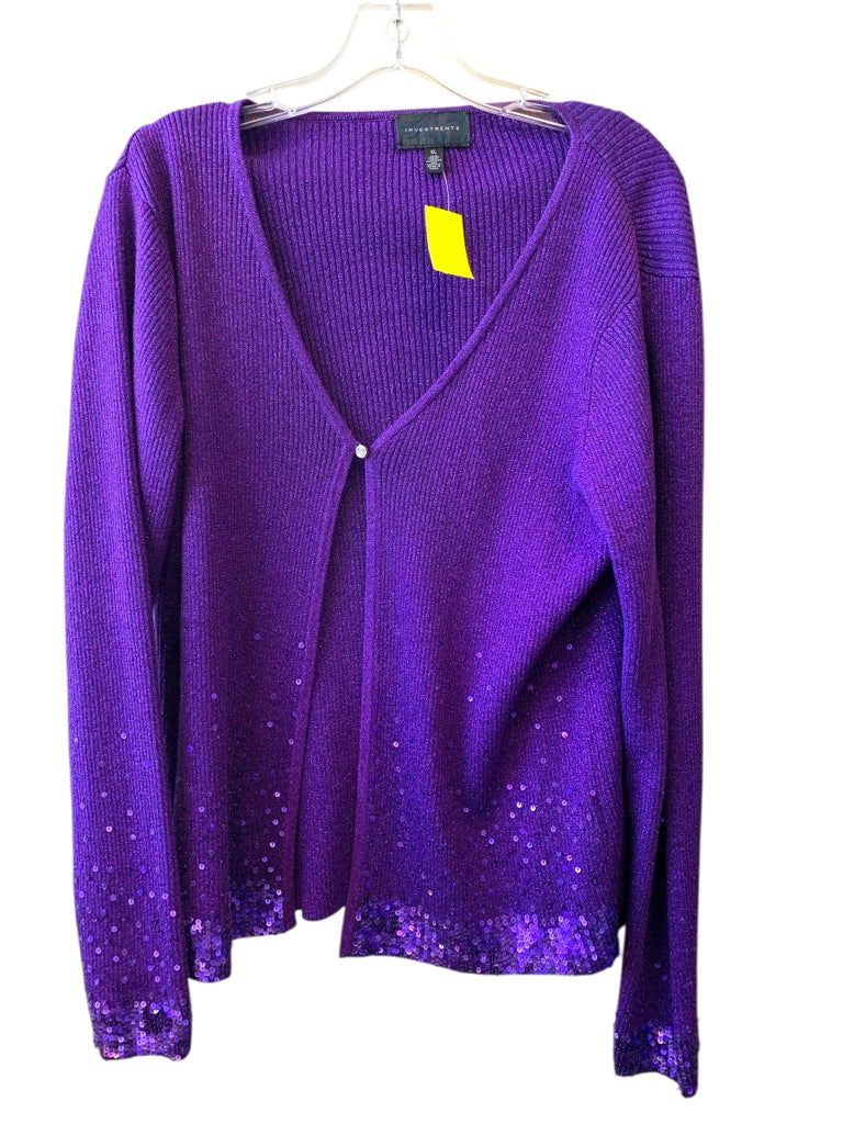 INVESTMENTS  x-lg CARDIGAN SET