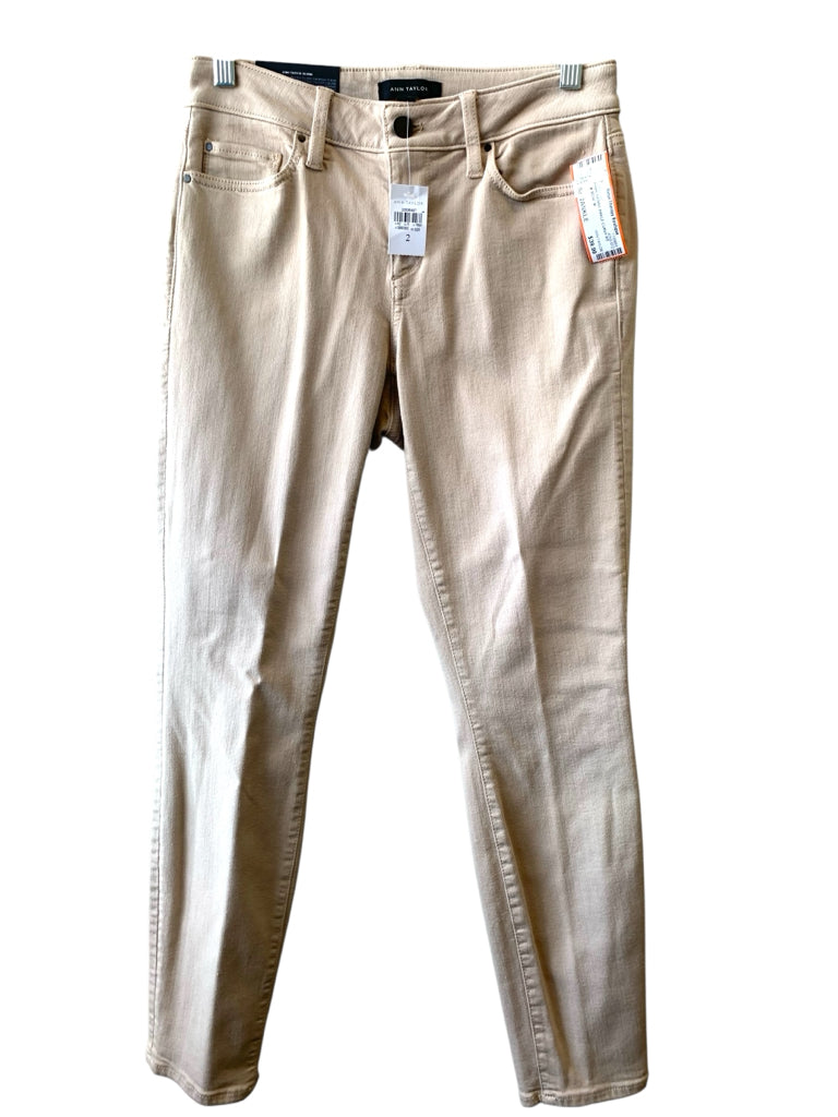 ANN TAYLOR  2ANKLE JEANS  W