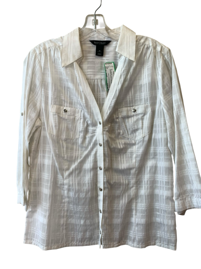 WHITE HOUSE BLACK MARKET  medF BLOUSE W