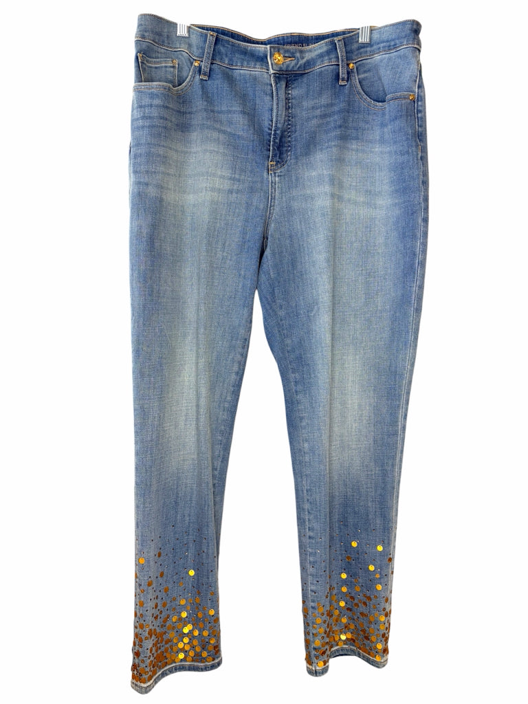 CHICO'S Size 14 JEANS W