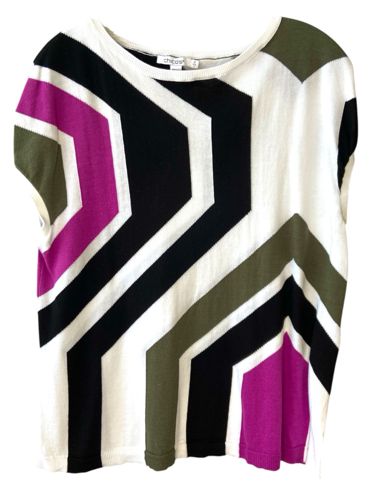CHICO'S Size large TOP  W