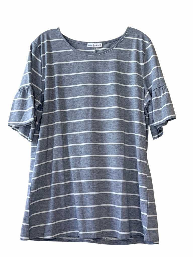 TICKLED TEAL Size x-lg TOP  W