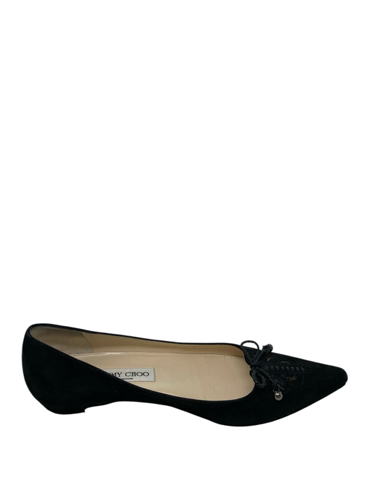 JIMMY CHOO  8.5 FLAT W