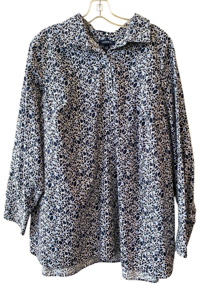 LAND'S END  22W BLOUSE W