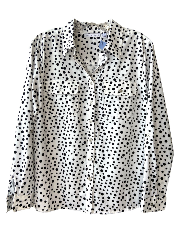 NOTATIONS Size small BLOUSE W