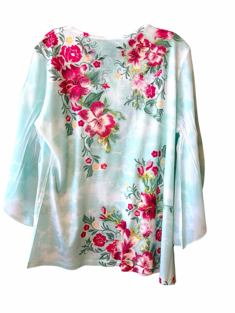 JM COLLECTION Size large TOP W