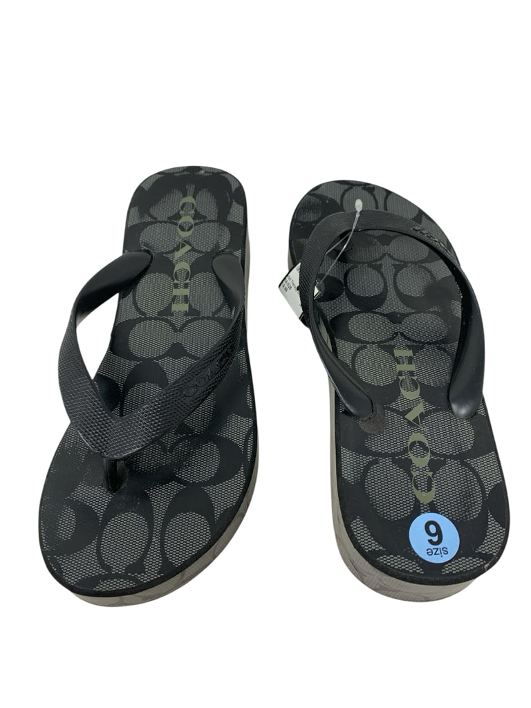 COACH  6 FLIPFLOP W