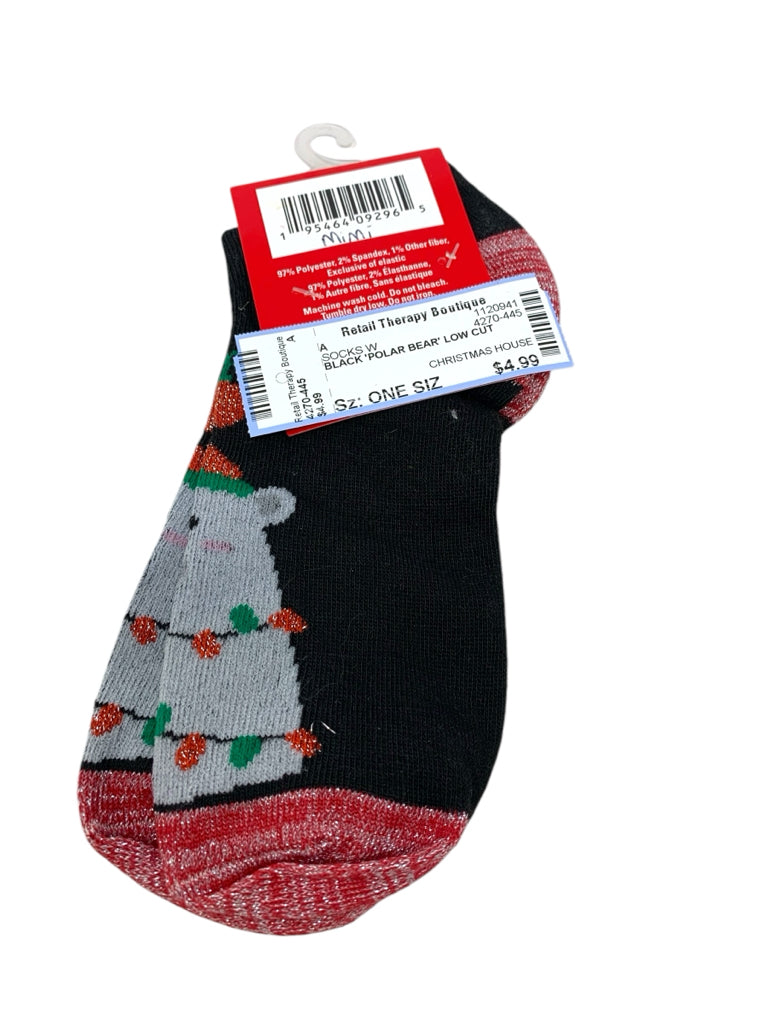 CHRISTMAS HOUSE  ONE SIZ SOCKS W