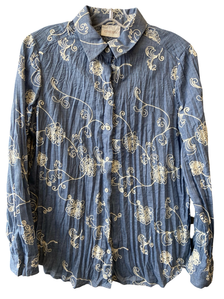 CHICO'S Size small BLOUSE W