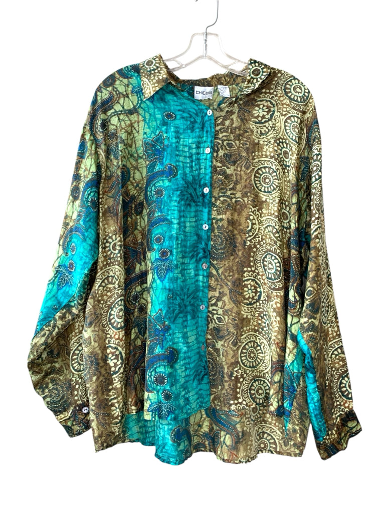 CHICO'S  large BLOUSE W