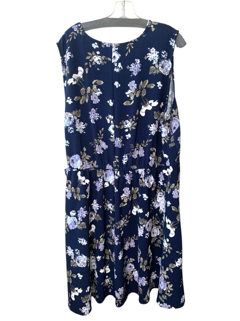 lane bryant blue dress New Lane Bryant Blue Dress Off Shoulder Fit & Flare Sweetheart Neck 24 3X NWT