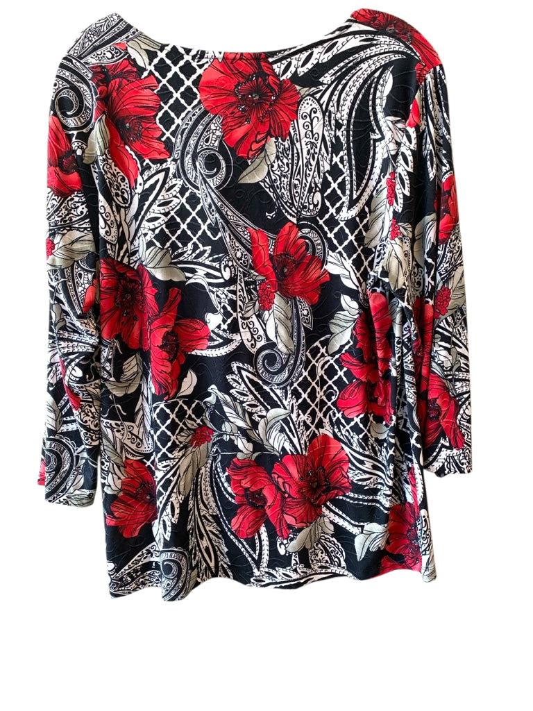 JM COLLECTION  large TOP  W