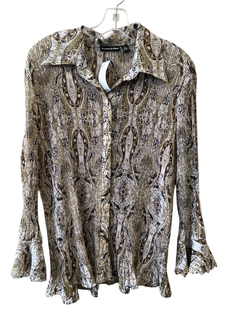 ESSENTIALS BY MILANO  x-lg BLOUSE W