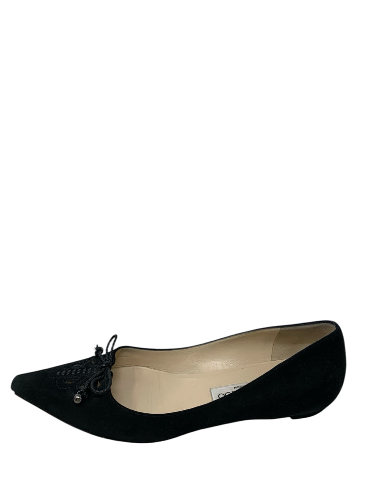 JIMMY CHOO  8.5 FLAT W